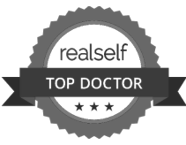 RealSelf Top Doctor award badge graphic