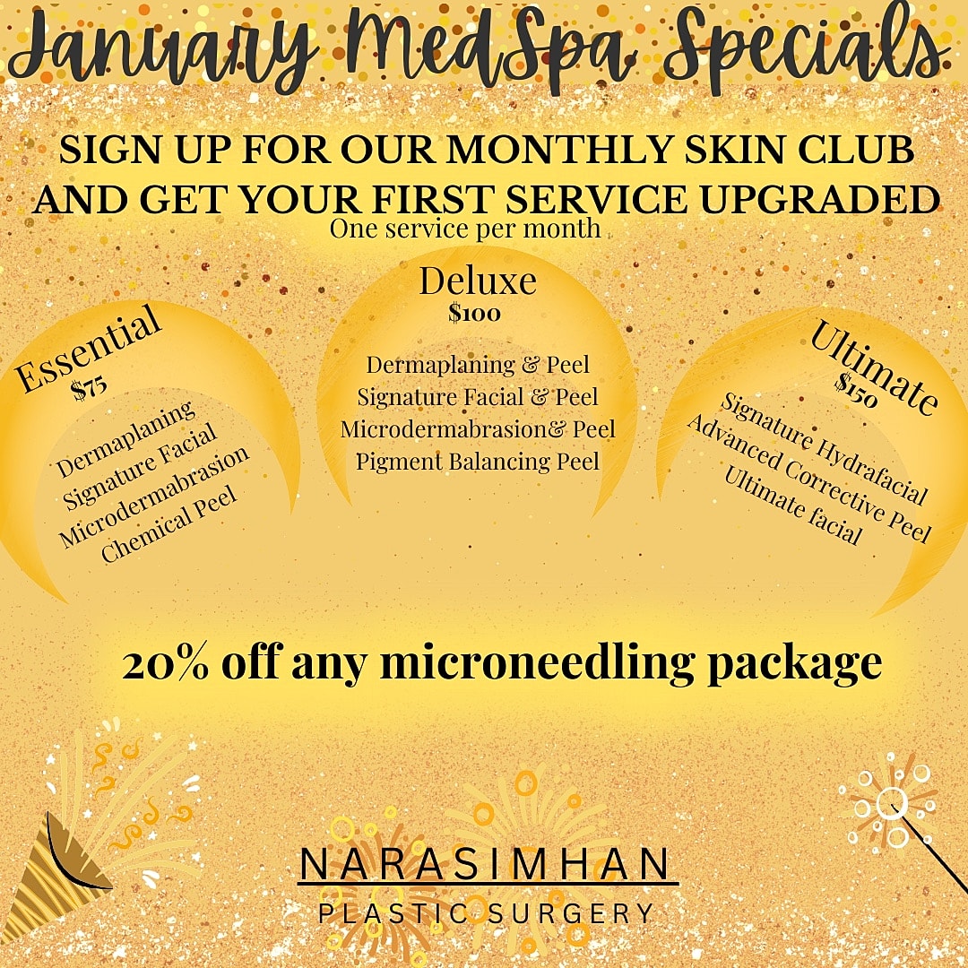 January MedSpa specials and promotions announcement