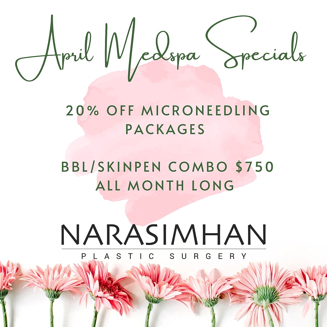 April Medspa specials and discount offers.