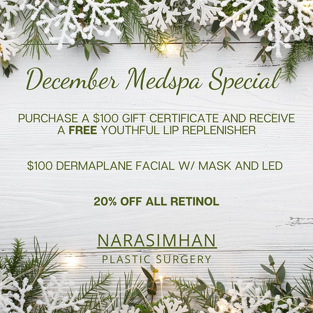 December Medspa special promotions and services.
